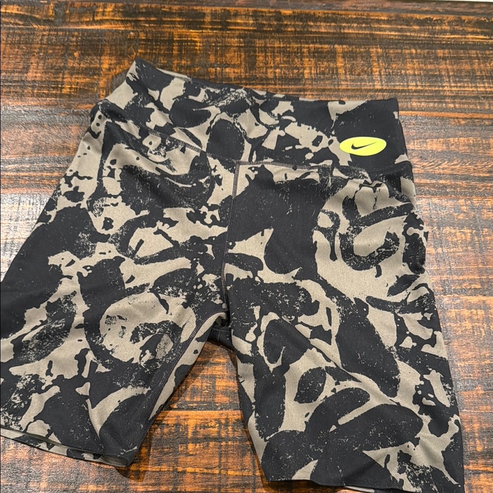 Nike Black and Gray Women's Bike Shorts